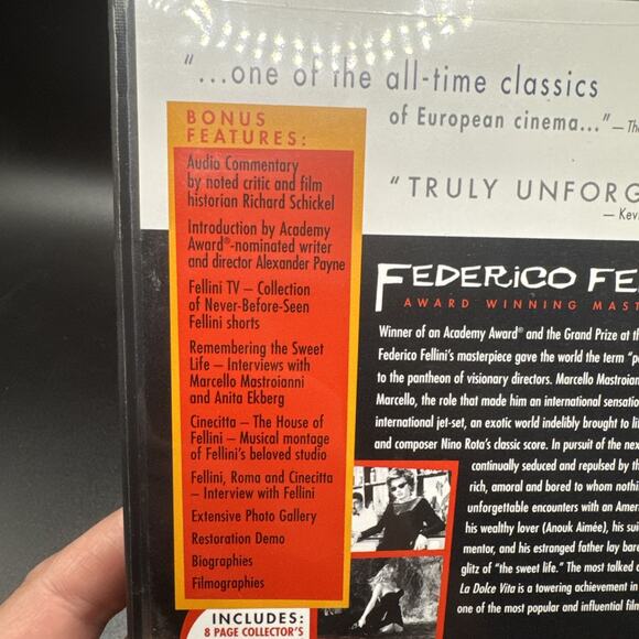 La Dolce Vita DVD 2004 2-Disc Set Collector's Edition Federico Fellini Ekberg - Picture 6 of 8
